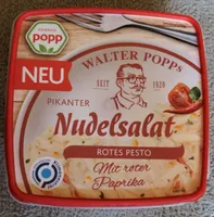 Pikanter Nudelsalat Rotes Pesto
