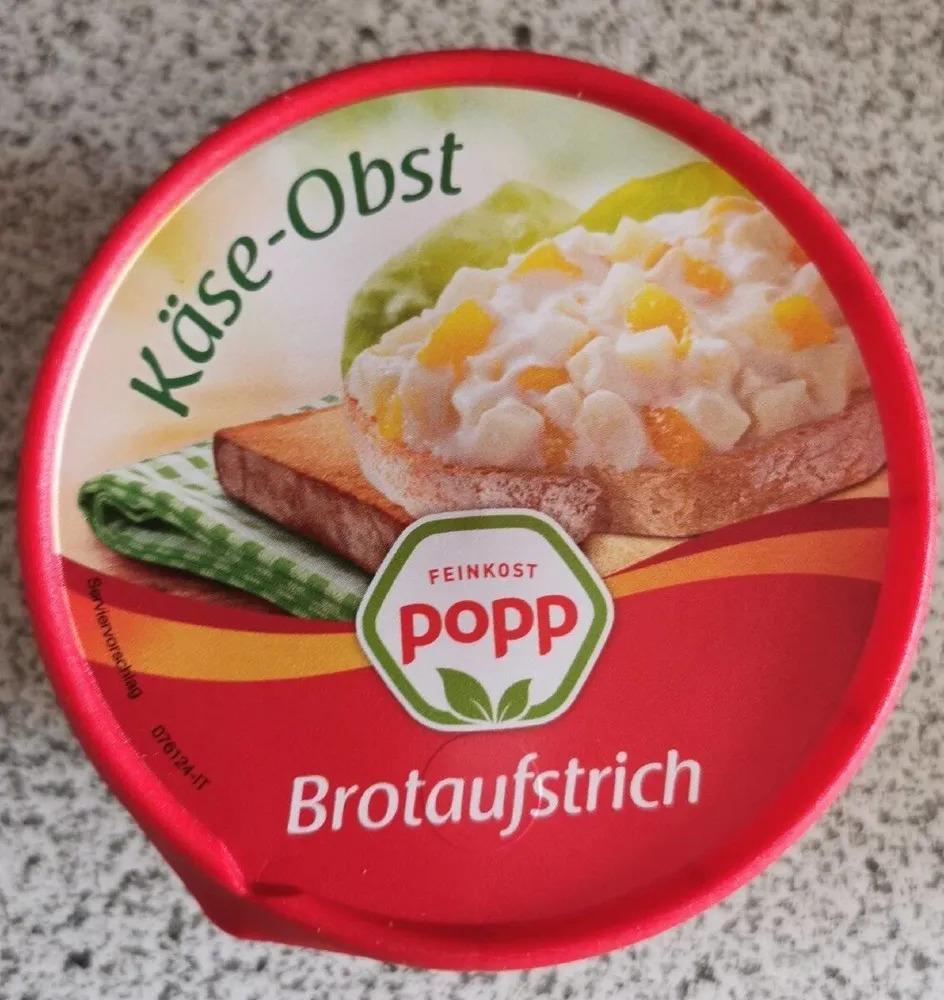 Käse-Obst Brotaufstrich