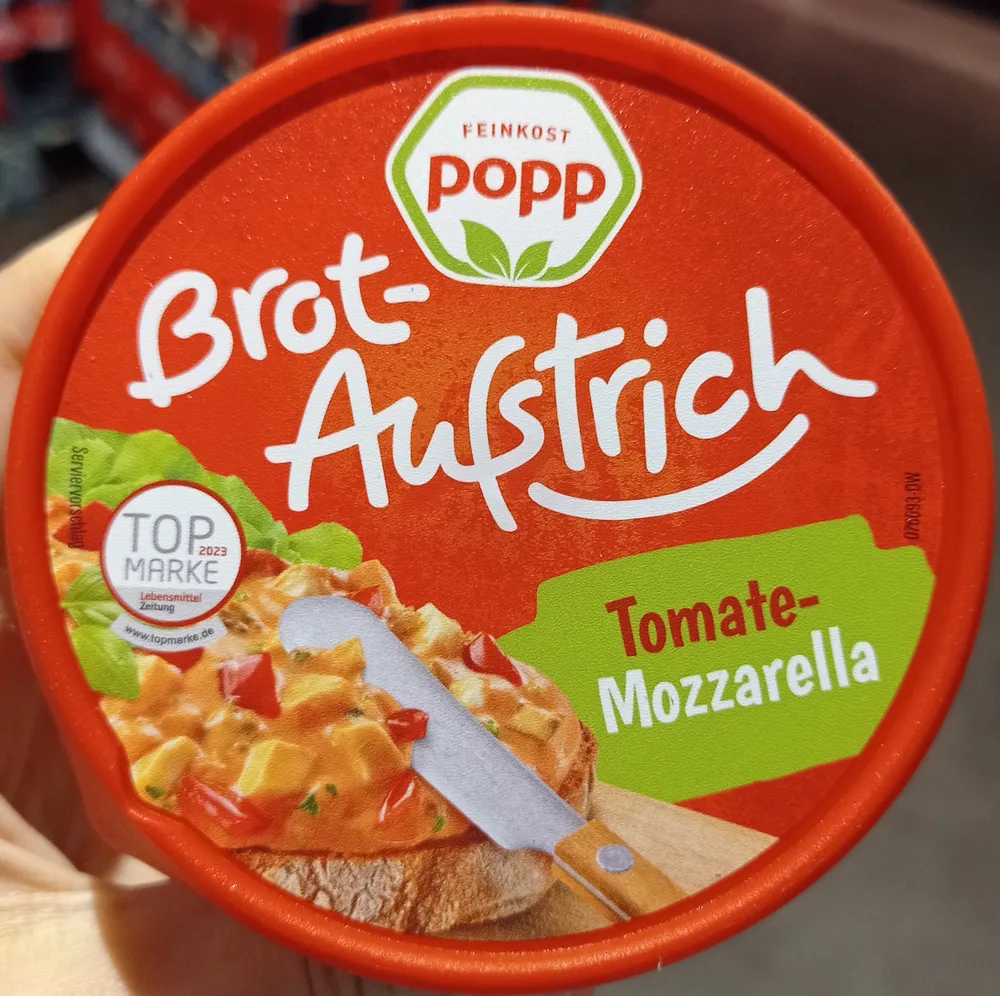 Brotaufstrich Tomate-Mozzarella