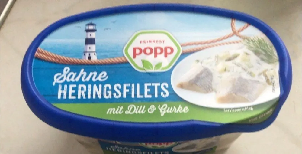 Sahne-Heringsfilets mit Dill & Gurke