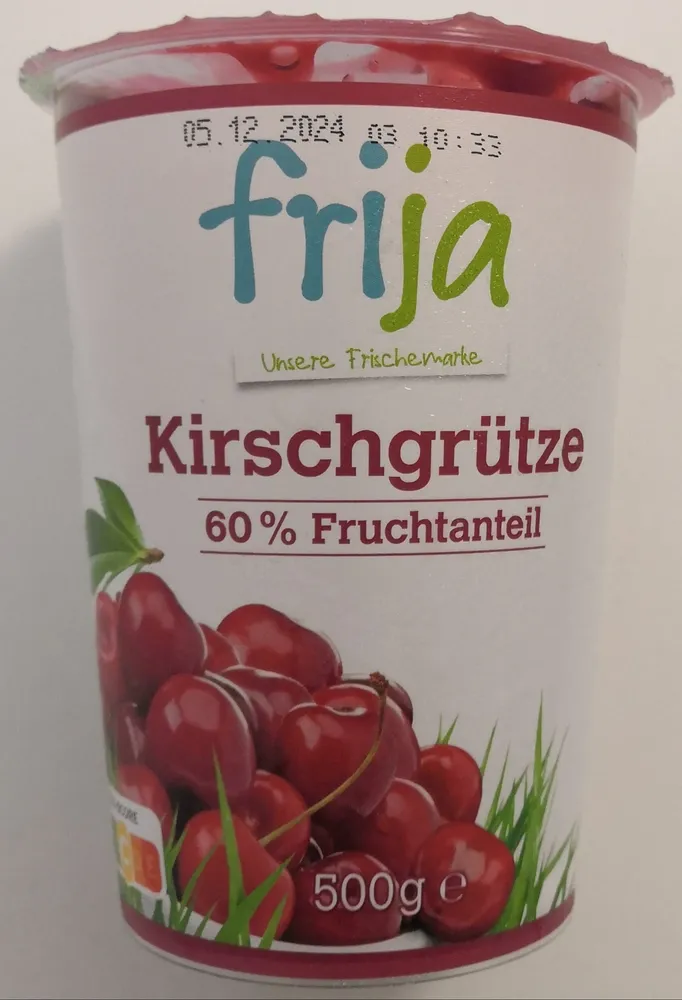 Kirschgrütze mit 60 % Fruchtanteil