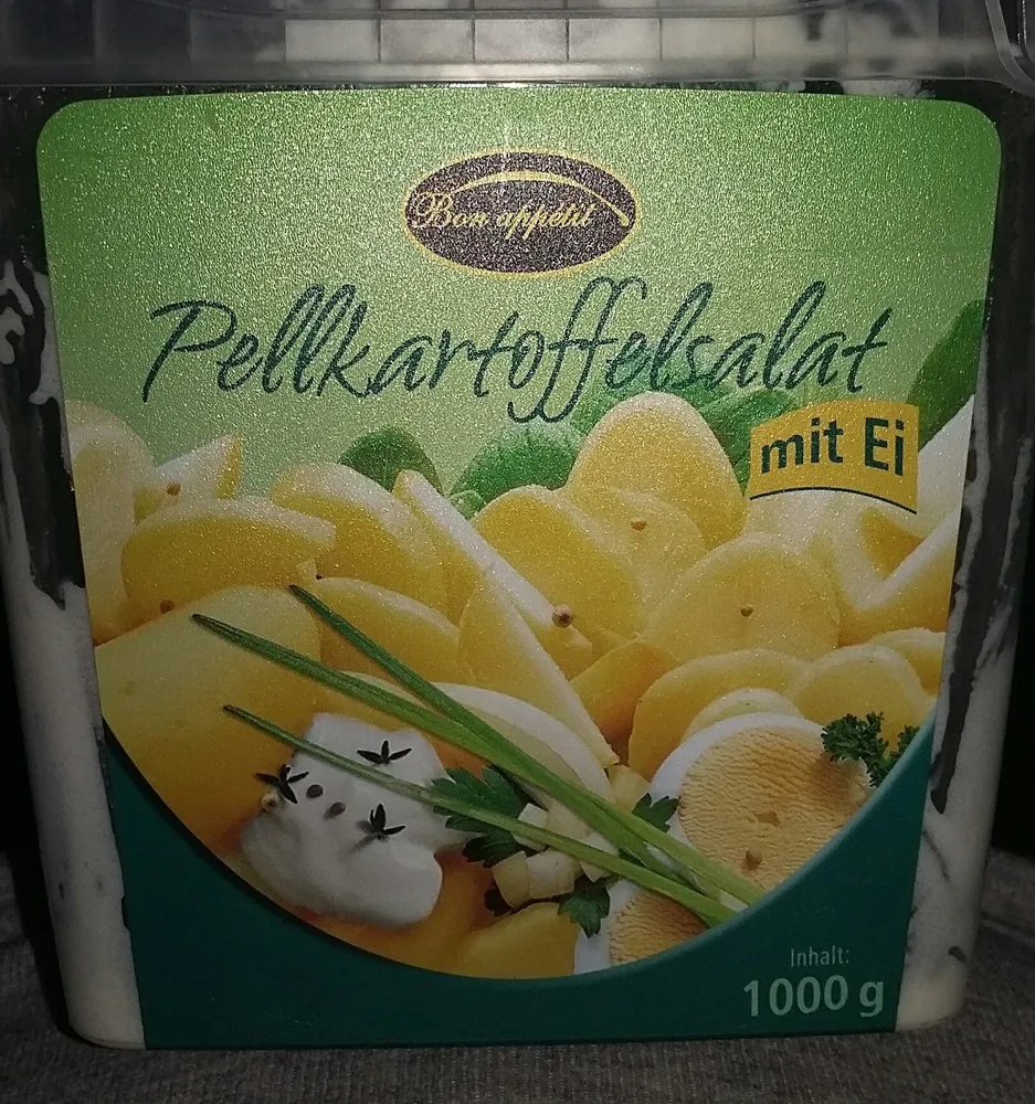 Pellkartoffelsalat mit Ei