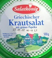 Griechischer Krautsalat mit grüner Paprika