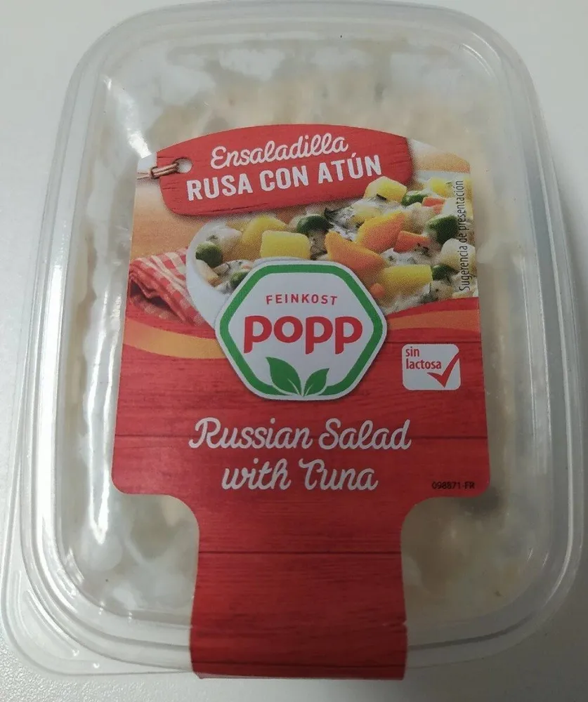 Ensaladilla rusa con atún.