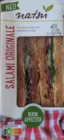 Salami Originale mit Salat, Gurke und Salatmayonnaise