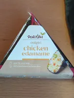 Onigiri sweet chicken edamame