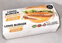Long Burger Chicken mit Honig-Senf-Sauce
