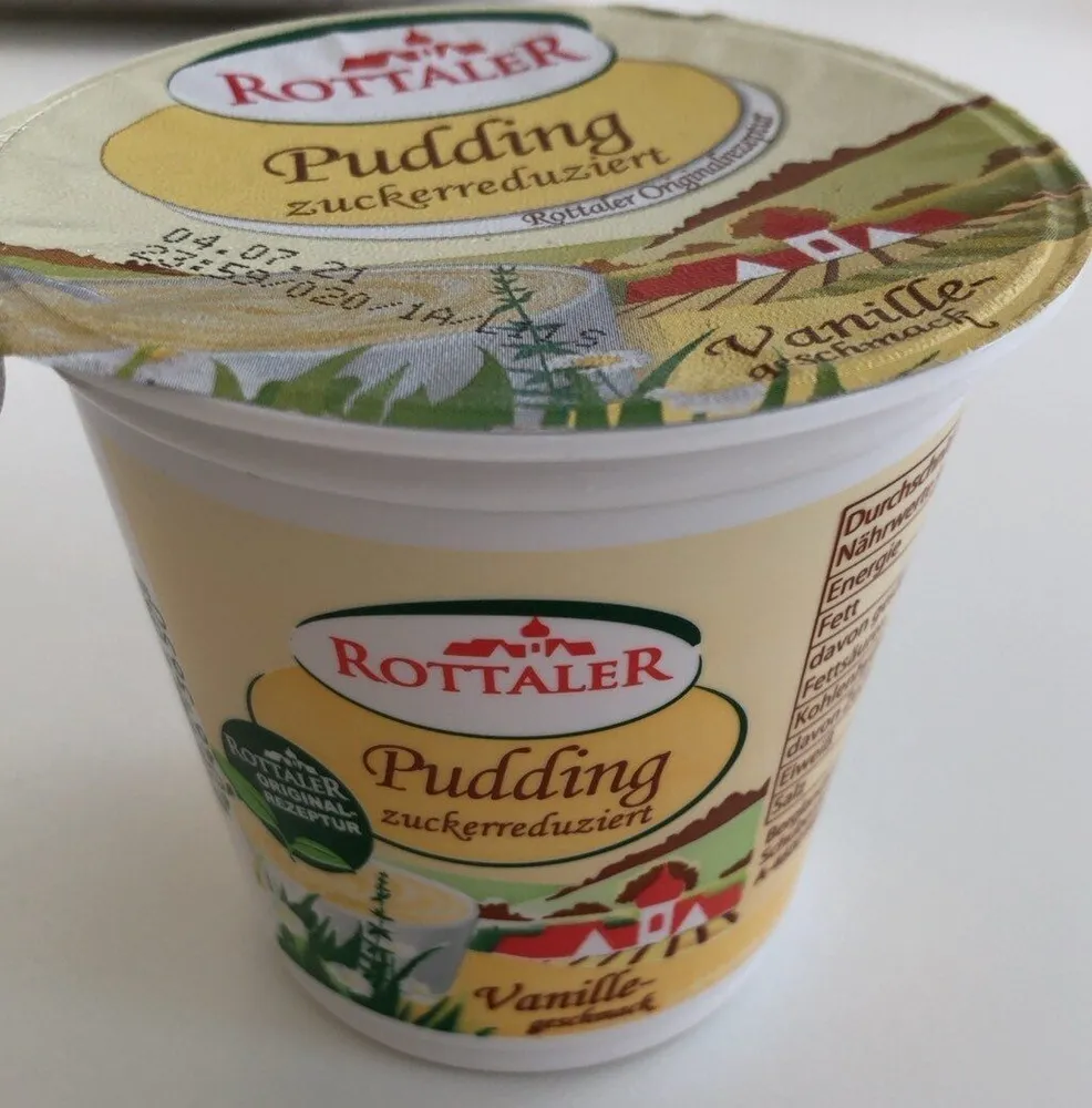 Pudding zuckerreduziert