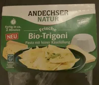 Frische Bio-Trigoni mit Käsefüllung