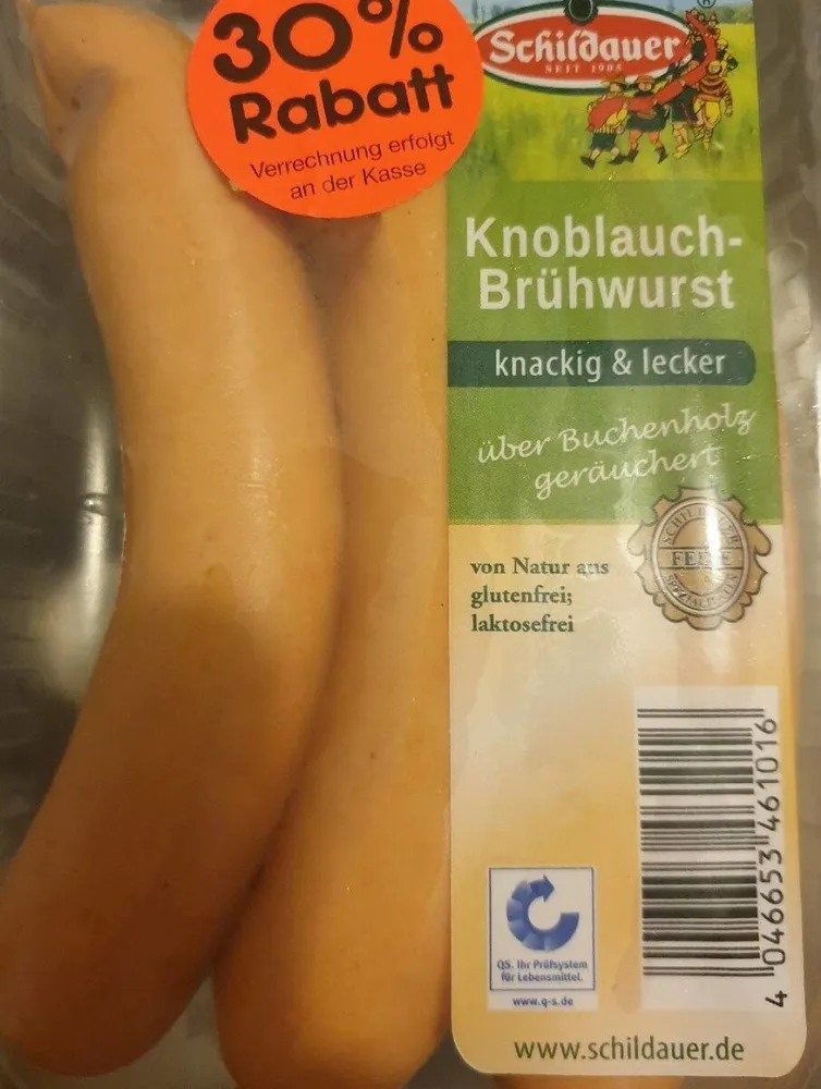 Knoblauch-Brühwurst