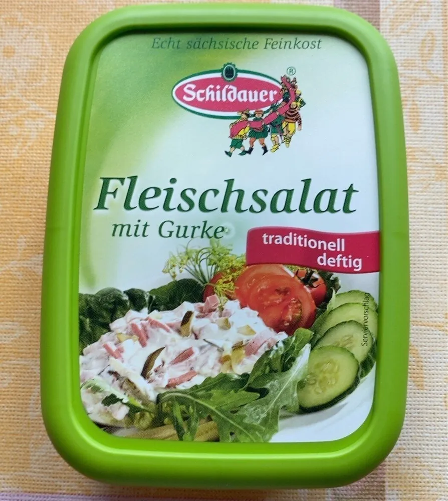 Fleischsalat mit Gurke