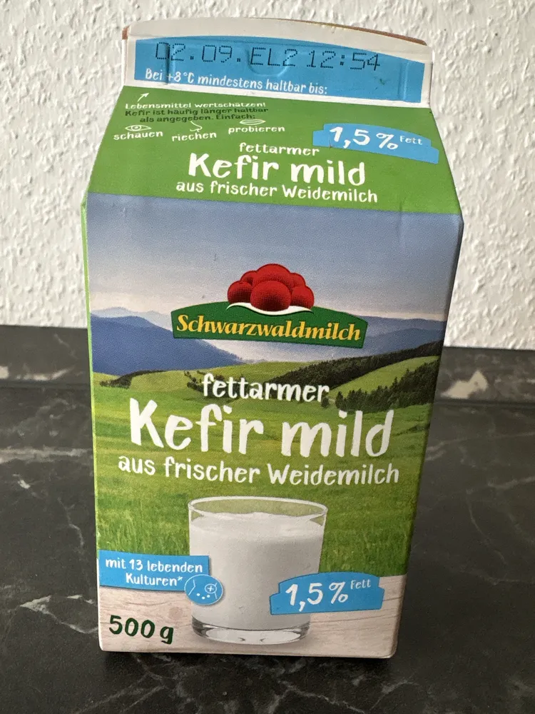 Fettarmer Kefir mild aus frischer Weidemilch