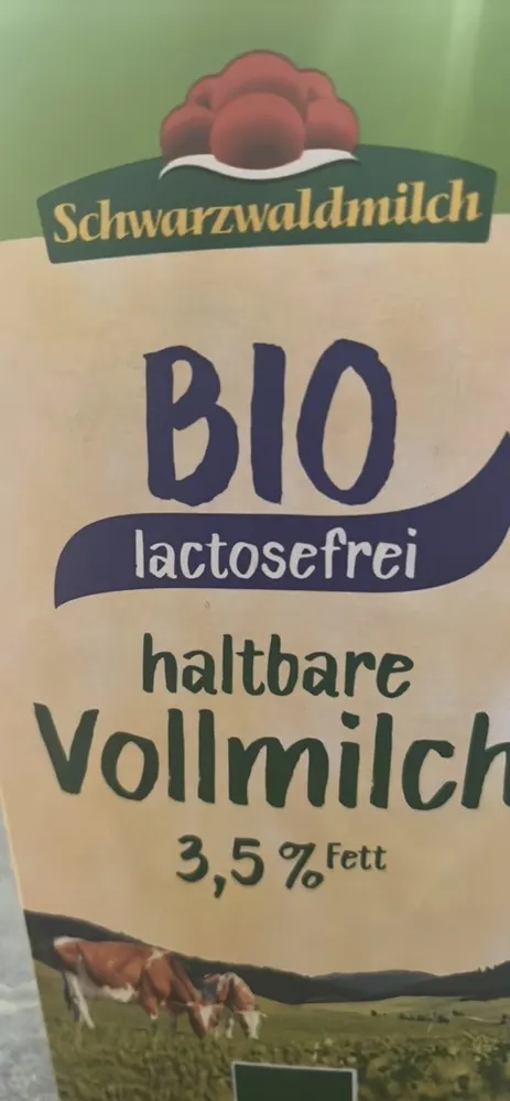 Haltbare Vollmilch lactosefrei