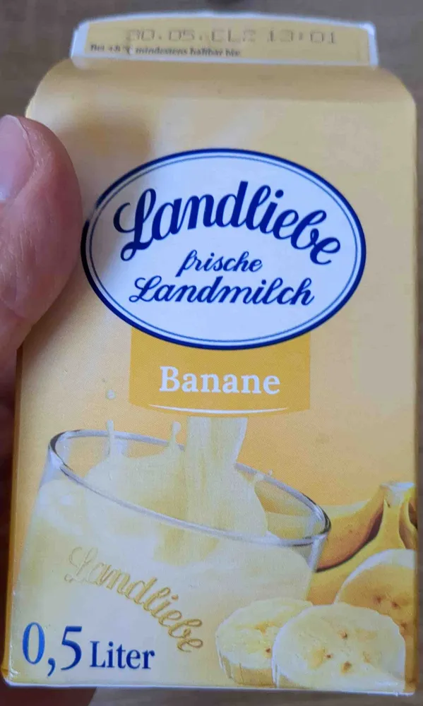 frische Landmilch Banane