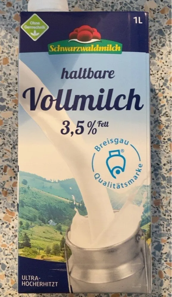 Haltbare Vollmilch,3,5 % Fett