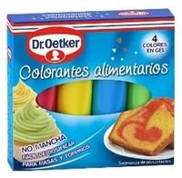 Colorantes alimentarios colores gel para masas y toppings