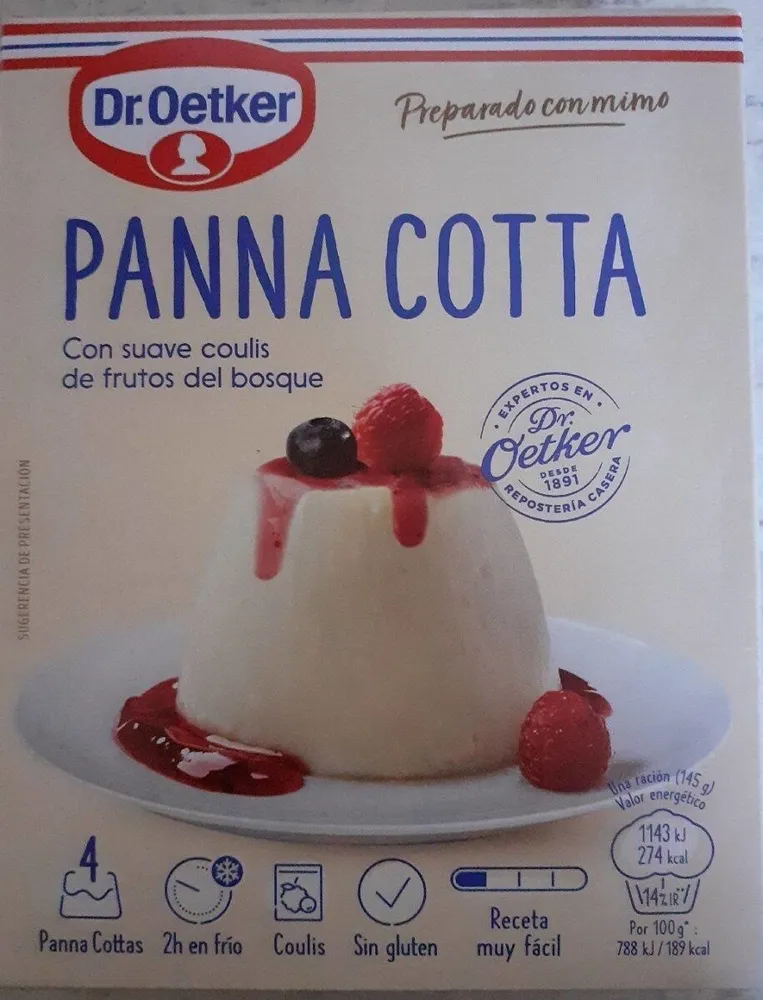 Preparado Panna Cotta
