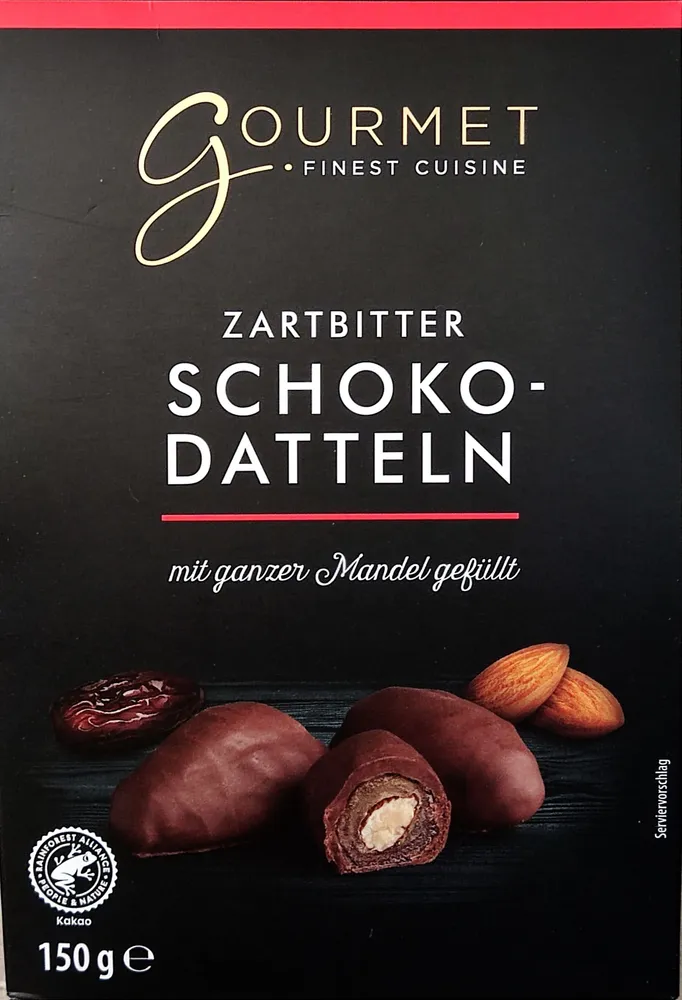 Schokodatteln mit ganzer Mandel gefüllt - Zartbitter