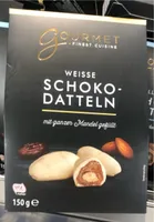 Weiße Schoko-Datteln