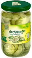 ALDI KING'S CROWN GEMÜSE Gurkensalat nach dänischer Art 670g 1.29€ 1kg 3.58€