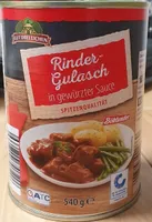 Rinder-Gulasch in gewürzter Sauce