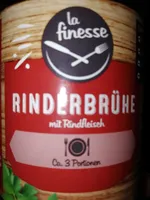 Rinderbrühe mit Rindfleisch