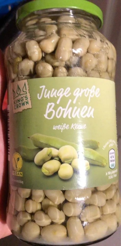 Junge große Bohnen