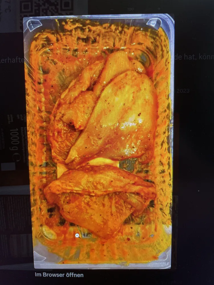 Hähnchensteaks  XXL Parpika, aus dem Hähnchenbrustfilet geschnitten