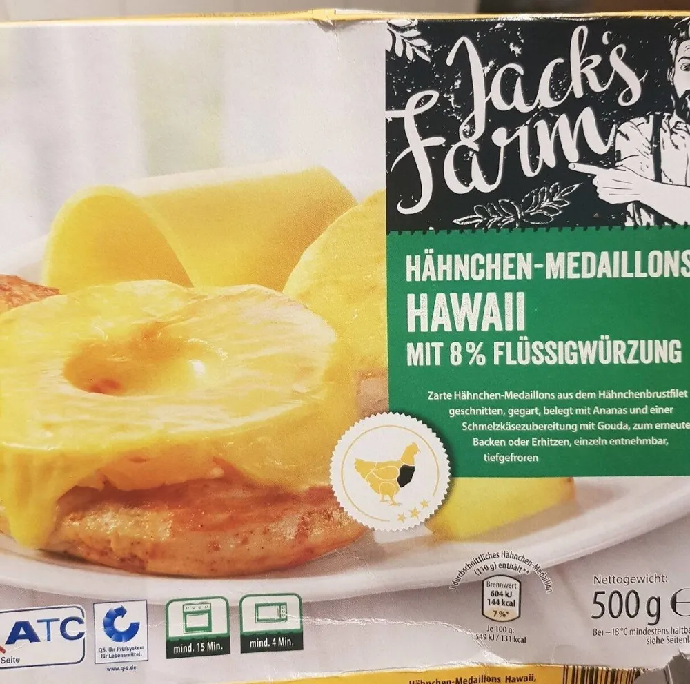 Hähnchen-Medaillons Hawaii