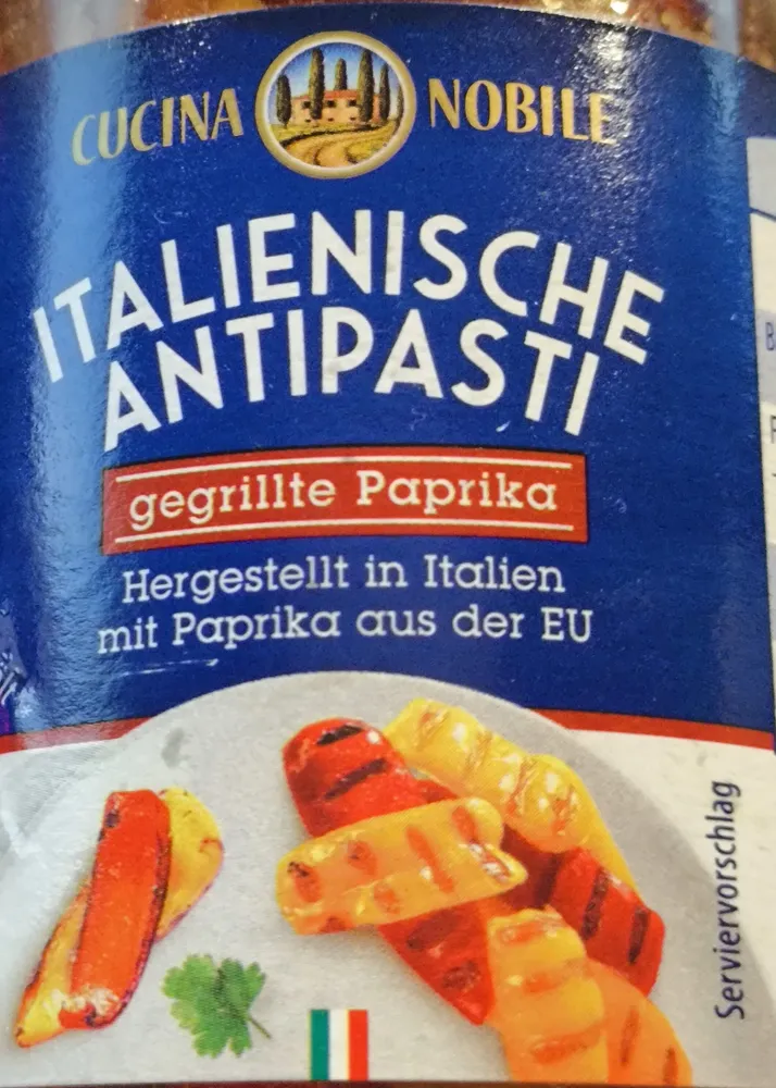 Italienische Antipasti - gegrillte Paprika
