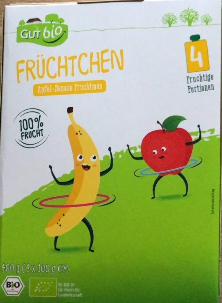 Früchtchen - Apfel-Banane Fruchtmus