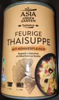 Feurige Thaisuppe mit Hühnerfleisch
