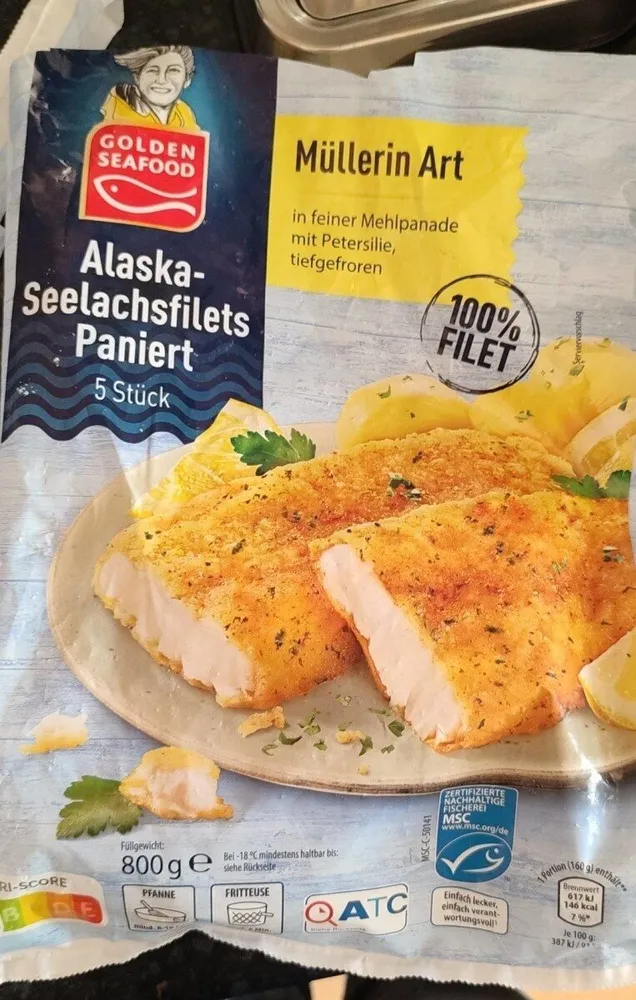 Golden Seafood Alaska Seelachsfilets Müllerin Art