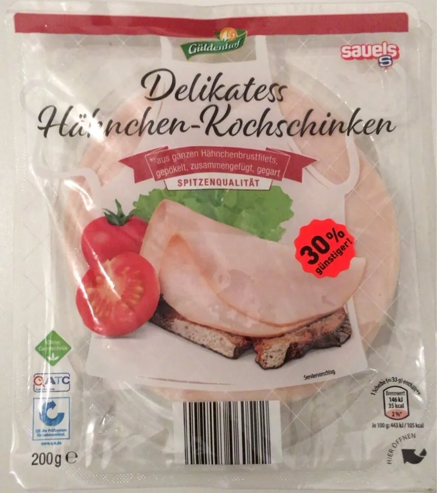 Delikates Hahnchen-Kochschinken