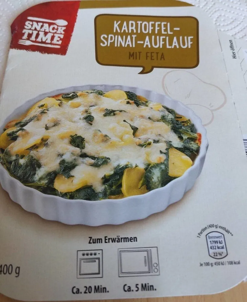 Kartoffel-Spinat-Auflauf