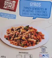 Gyros mit Sirtaki-Sauce und Balkanreis