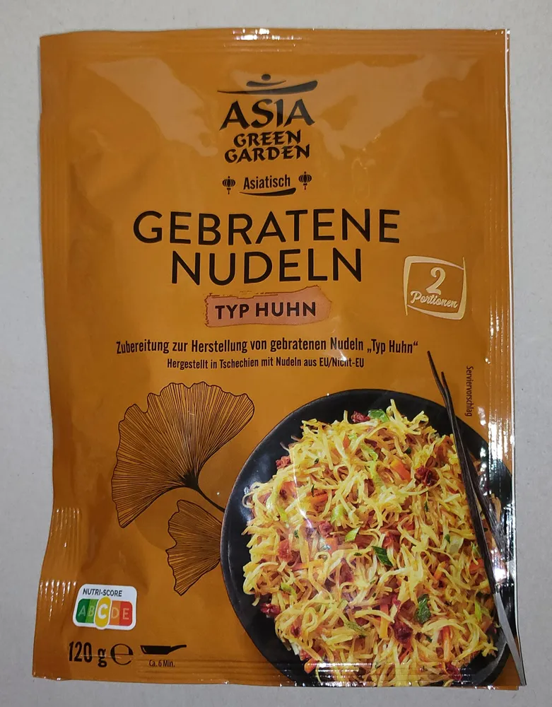 Gebratene Nudeln - Typ Huhn