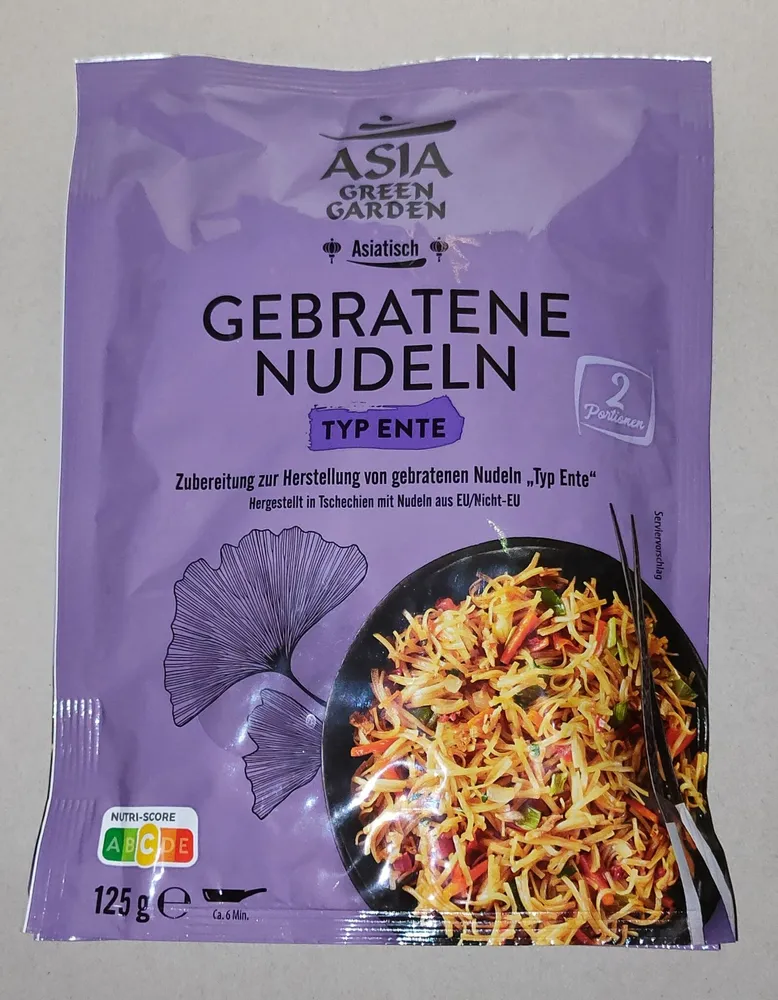 Gebratene Nudeln - Typ Ente
