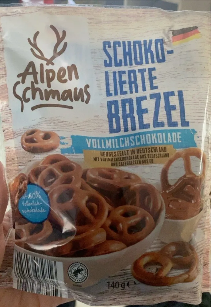 Schokolierte Brezeln Vollmilch