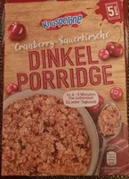 Dinkel Porridge Cranberry-Sauerkirsche
