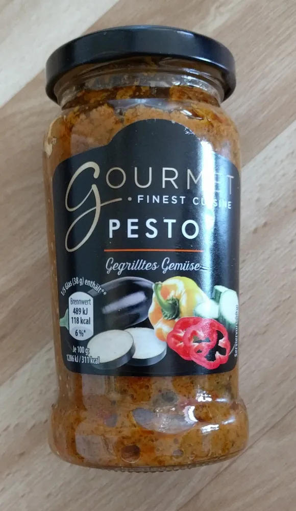 Pesto gegrilltes Gemüse