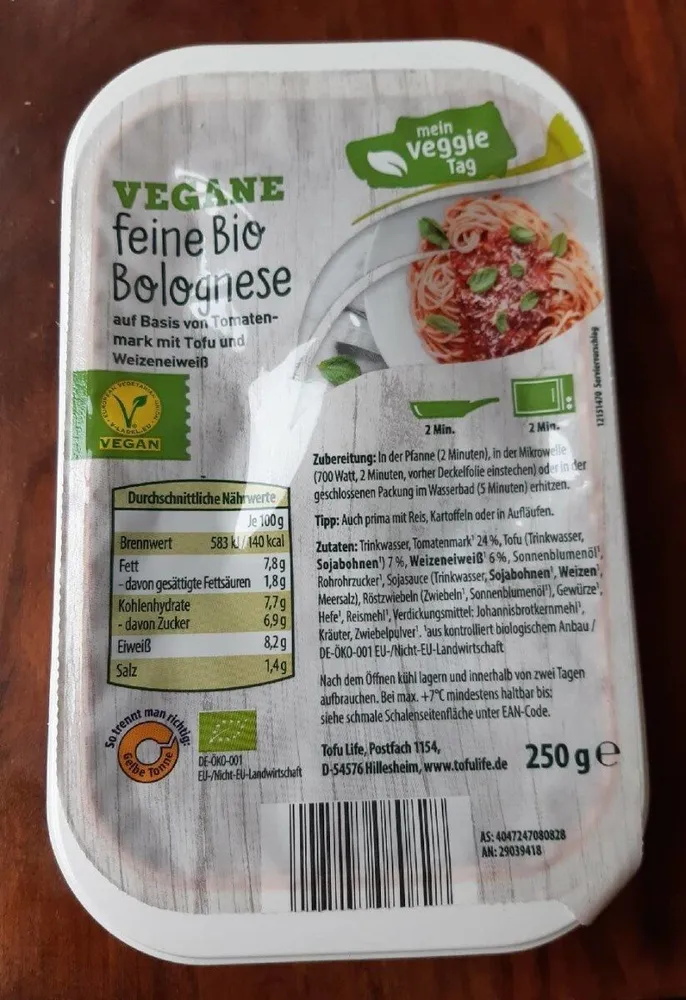 Feine Bio Bolognese
