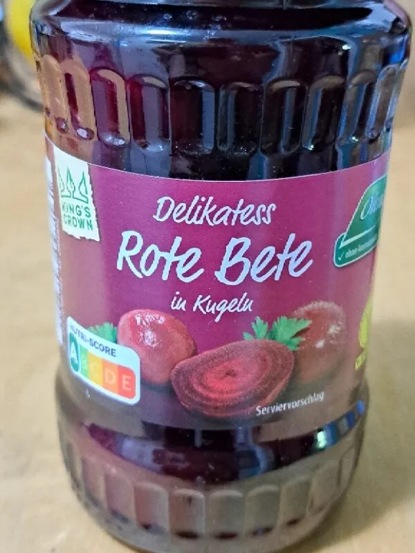 Rote Beete in Kugeln