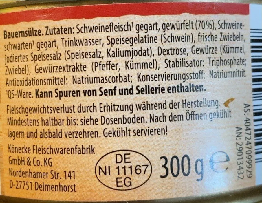 Bauernsülze