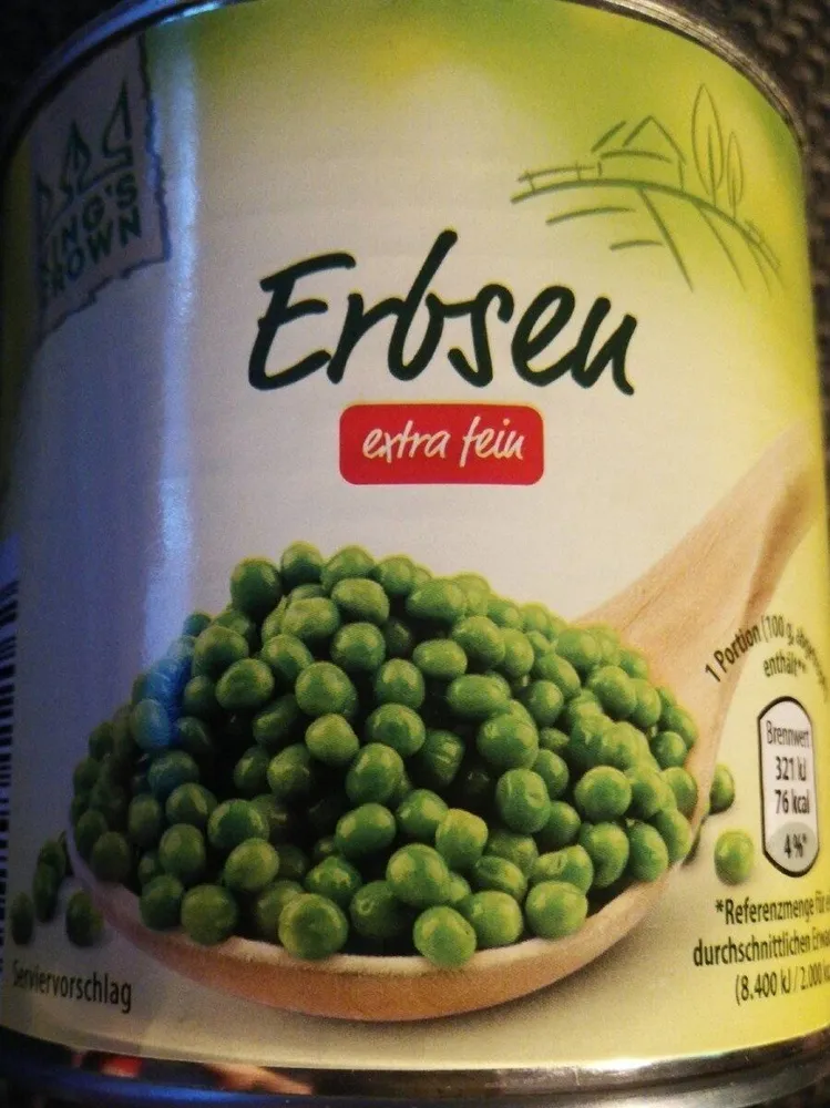 Erbsen extra fein