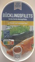 Bücklingsfilets Geräucherte Heringsfilets in Rapsöl und eigenem Saft