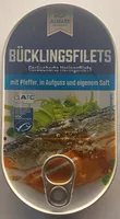 Bücklingsfilets mit Pfeffer, in Aufguss und eigenem Saft