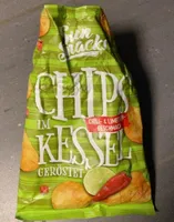 Chips im Kessel geröstet Chili- und Limettengeschmack