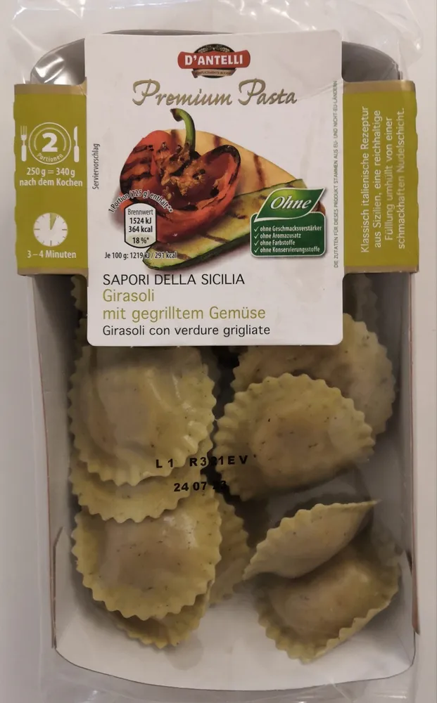Sapori della Sicilia, Girasoli mit gegrilltem Gemüse