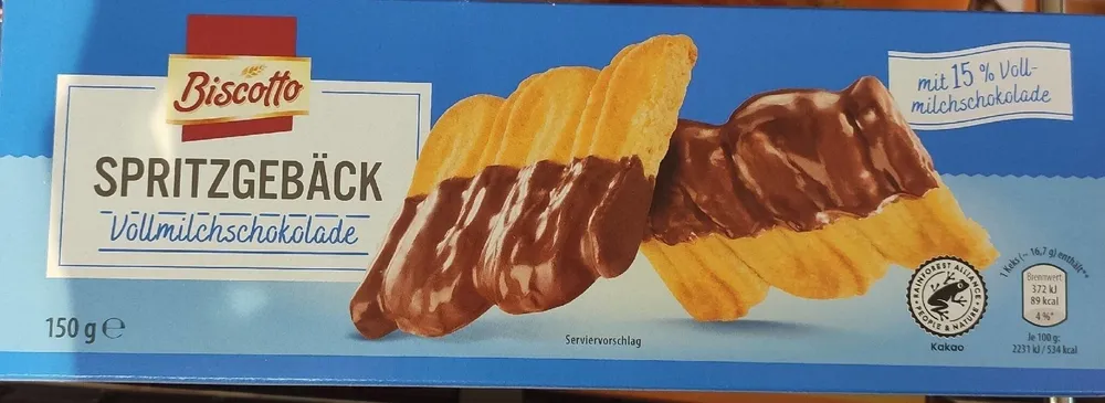 Spritzgebäck Vollmilchschokolade